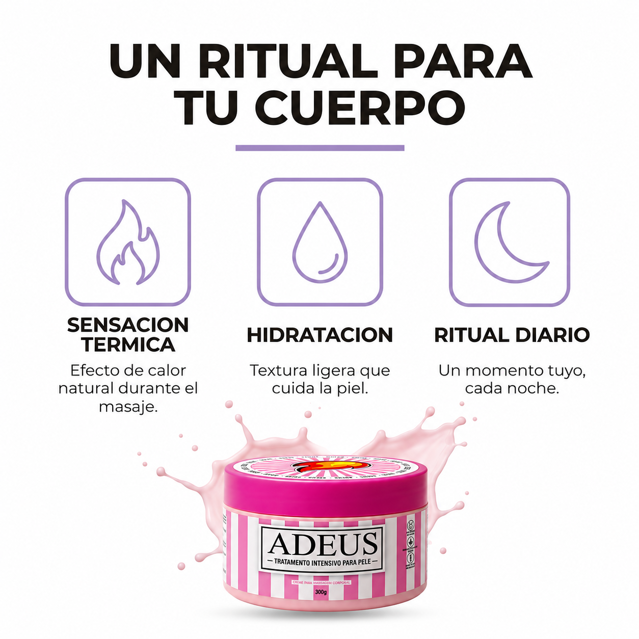 ADEUS Creme para Massagem Corporal 300 g